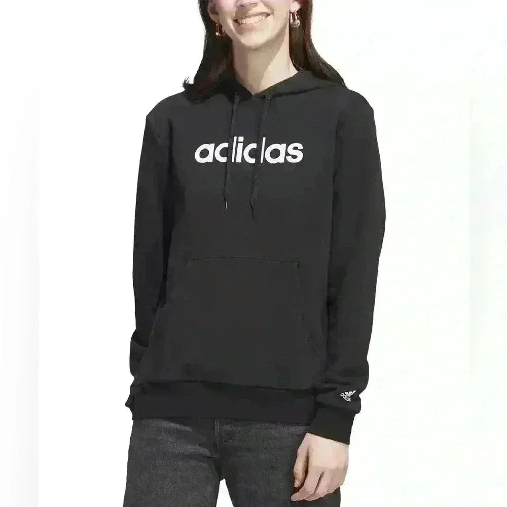 Adidas Women’s Pullover Hoodie, black, small